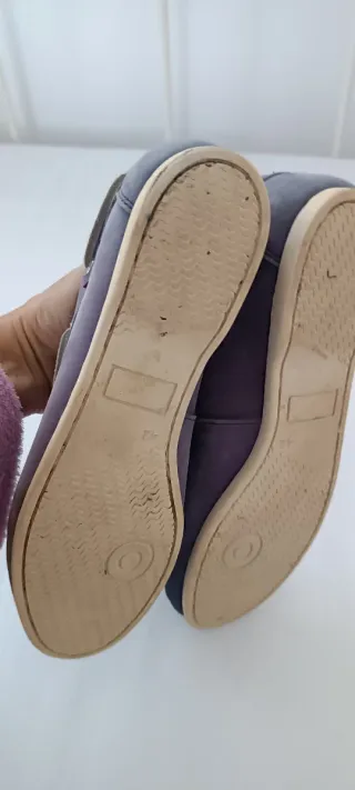 Náuticos serraje mujer azul/gris