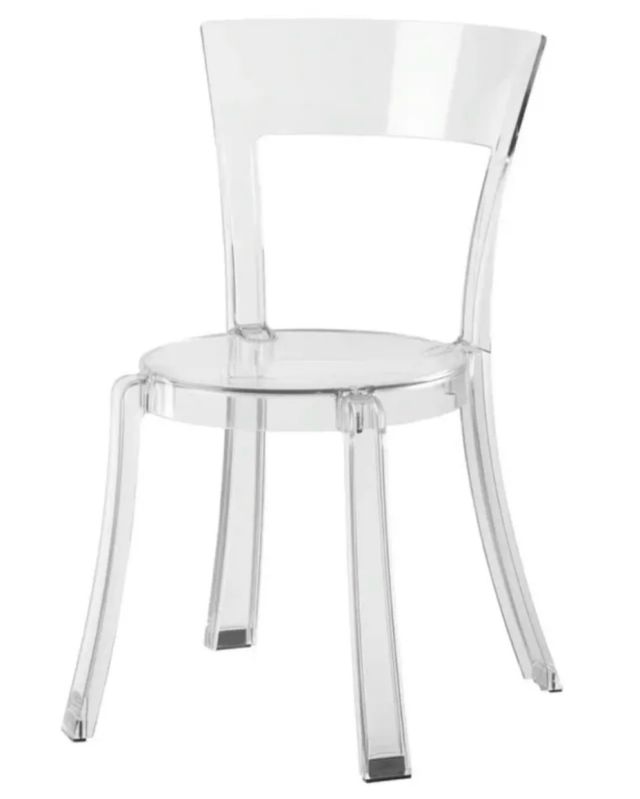 Sillas transparentes de plástico