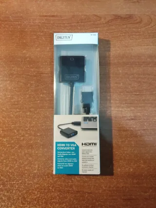 DIGITUS DA-70461 Convertidor HDMI a VGA Negro