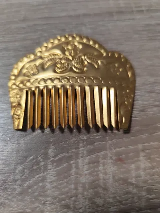 Juego 3 Peinetas Fallera Niña Doradas