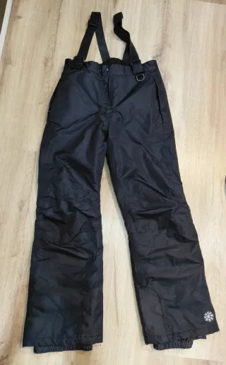 Pantalón de esquí negro con tirantes