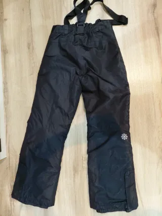 Pantalón de esquí negro con tirantes