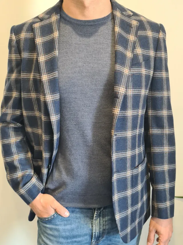 Giacca uomo sartoriale lana vergine