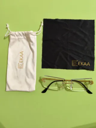 Occhiali da vista EKAA senza montatura oro/nero