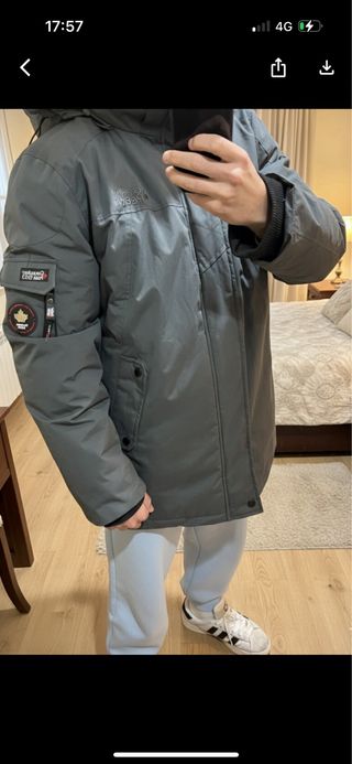 Plumífero Canadian Peak Gris Talla L