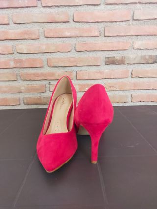 Zapatos de Tacón Rojos Talla 39