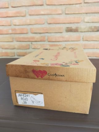 Zapatos de Tacón Rojos Talla 39