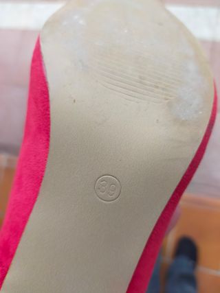 Zapatos de Tacón Rojos Talla 39