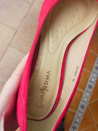 Zapatos de Tacón Rojos Talla 39