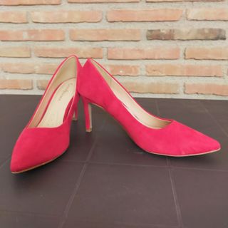 Zapatos de Tacón Rojos Talla 39