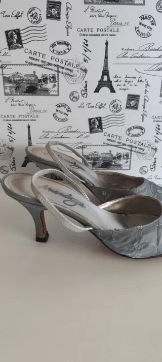 Scarpe da sera argentate