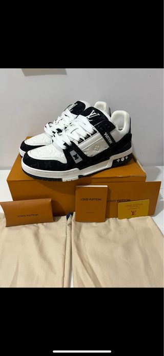 Sneakers Louis Vuitton Trainer Bianche e Nere