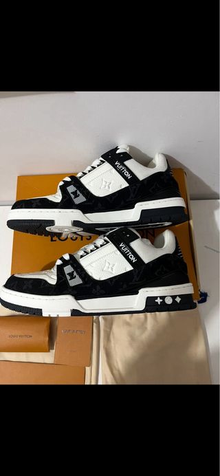 Sneakers Louis Vuitton Trainer Bianche e Nere