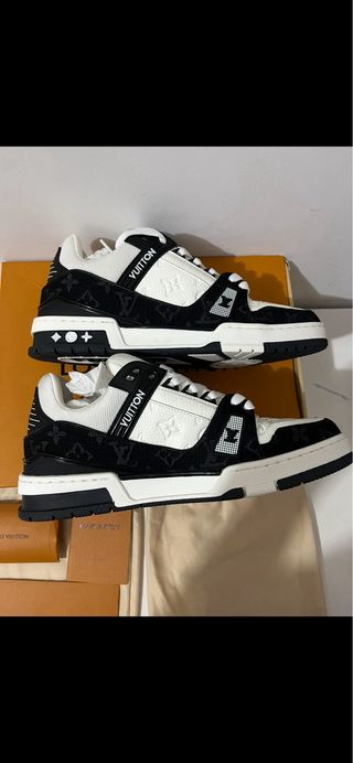Sneakers Louis Vuitton Trainer Bianche e Nere