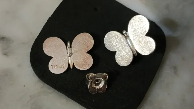 Pendientes mariposa plata Tous