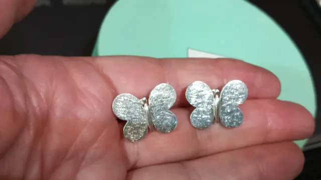 Pendientes mariposa plata Tous