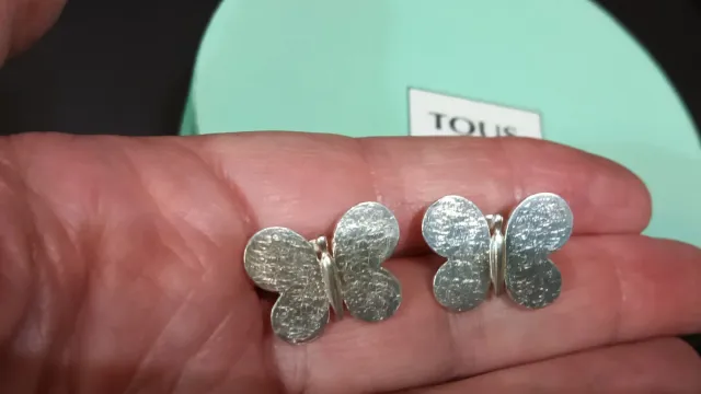 Pendientes mariposa plata Tous