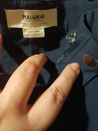 Pantalones de traje azul