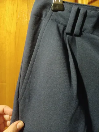 Pantalones de traje azul