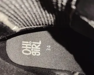 Botas niña OH! GIRL talla 34 negras