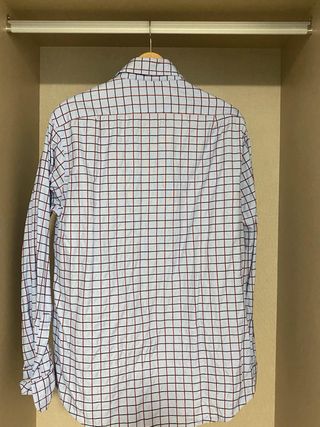 Camisa cuadros Carolina Herrera azul y roja