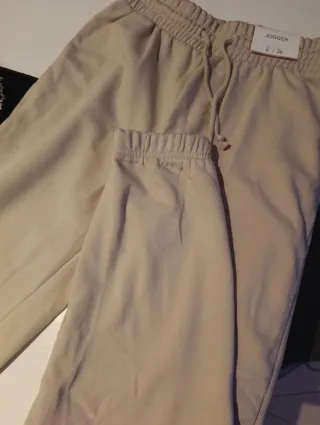 Pantalones Jogger Lefties Beige Talla S