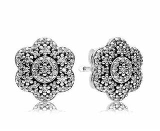 Pendientes y Colgante Pandora Flores Circonitas