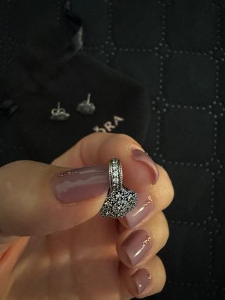 Pendientes y Colgante Pandora Flores Circonitas