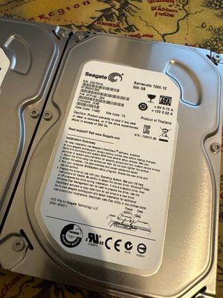 2 Discos Duros Seagate 500GB SATA de 3.5 pulgadas