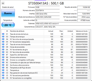 2 Discos Duros Seagate 500GB SATA de 3.5 pulgadas