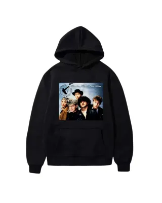 Sudadera Negra con Estampado Frankie Goes To Holly