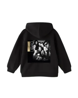 Sudadera Negra con Estampado Frankie Goes To Holly