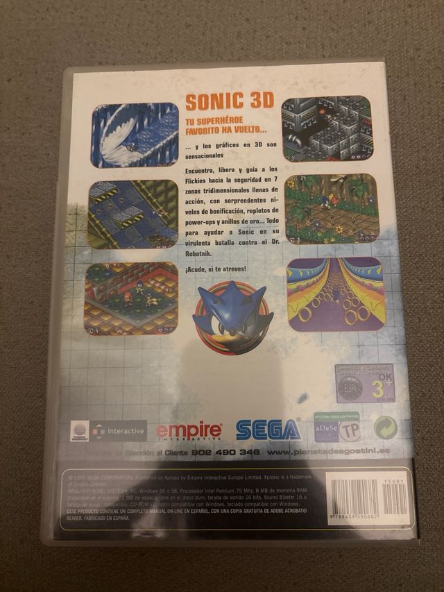 Sonic 3D Flickies Island PC CD-ROM