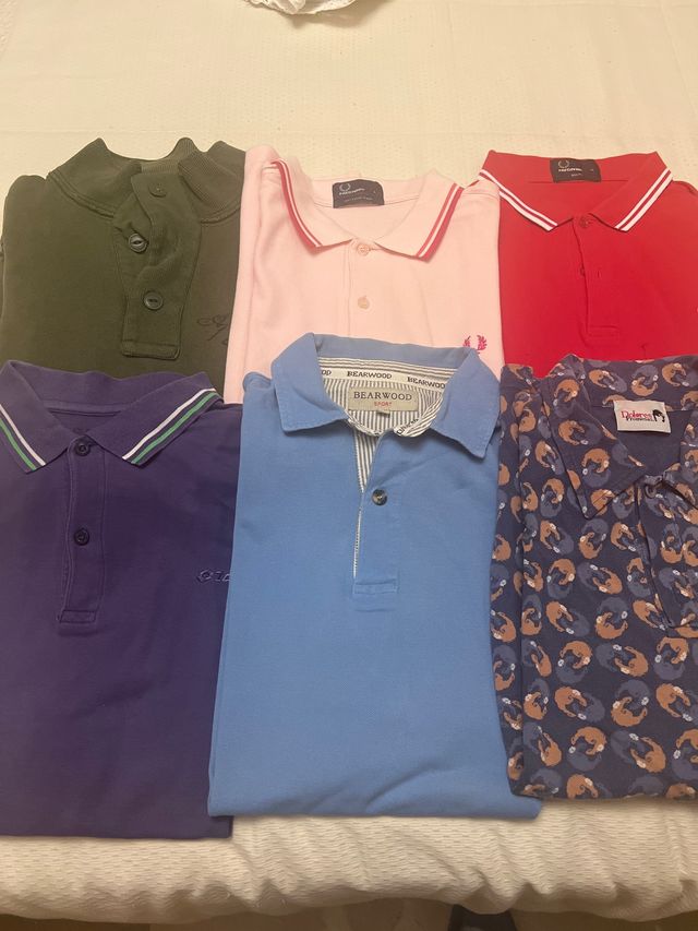 Lote Polos Fred Perry Hombre Talla L y XL
