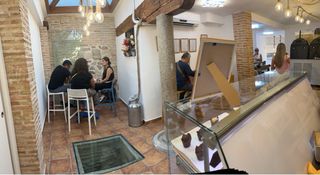 Heladería en funcionamiento