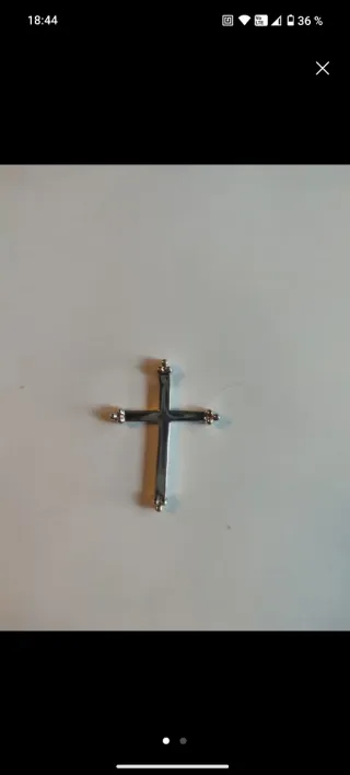 Colgante Cruz Plata 925