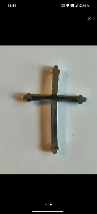 Colgante Cruz Plata 925