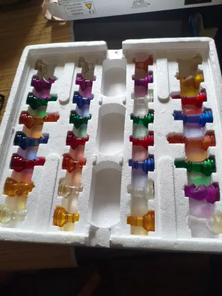 Ajedrez de cristal de colores