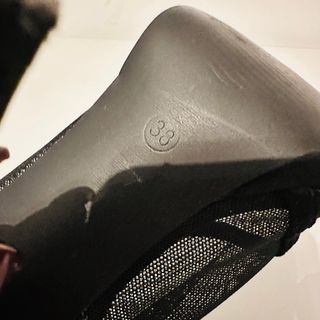 Scarpe donna tacco alto in rete nere