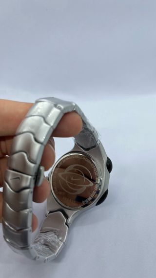 Nike Triax Reloj Deportivo Plata Negro