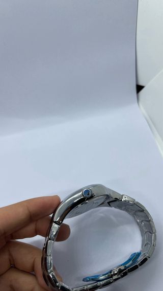 Nike Triax Reloj Deportivo Plata Negro