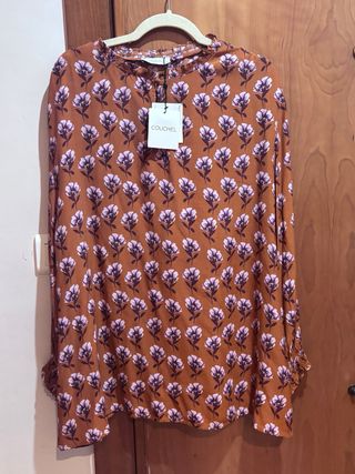 Blusa COUCHEL floral manga larga talla L+
