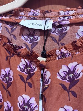 Blusa COUCHEL floral manga larga talla L+