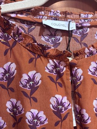 Blusa COUCHEL floral manga larga talla L+