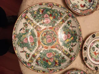 Set 7 piatti porcellana cinese Rose Medallion