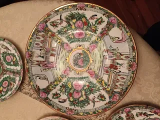 Set 7 piatti porcellana cinese Rose Medallion