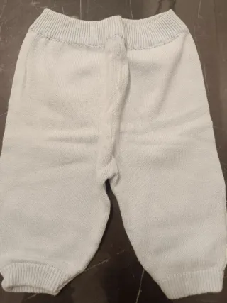 Pantaloncino azzurro neonato 3 mesi cotone
