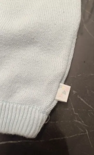 Pantaloncino azzurro neonato 3 mesi cotone