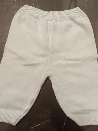 Pantaloncino azzurro neonato 3 mesi cotone