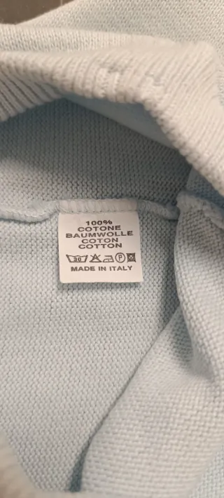 Pantaloncino azzurro neonato 3 mesi cotone